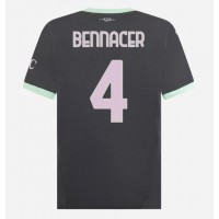 Camiseta AC Milan Ismael Bennacer #4 Tercera Equipación Replica 2024-25 mangas cortas